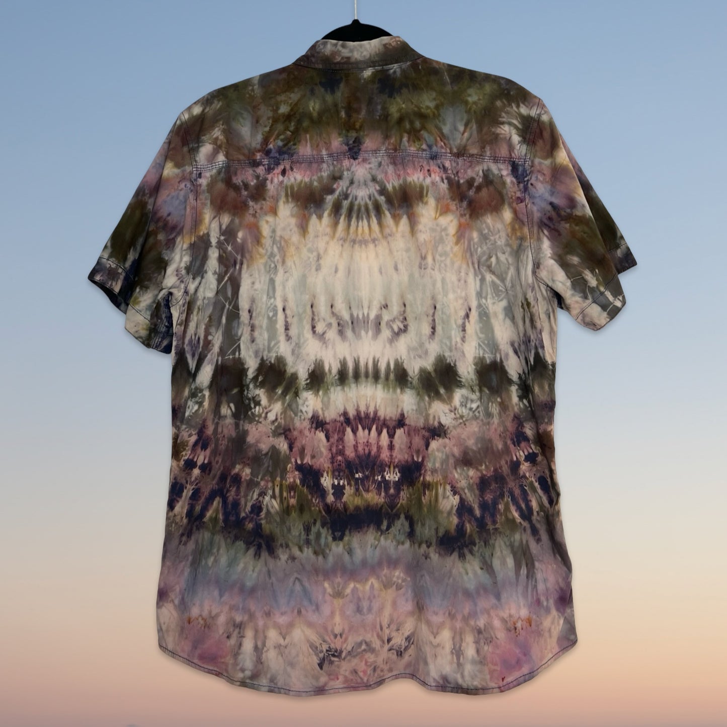 Tie Dye Button Down Shirt - Large