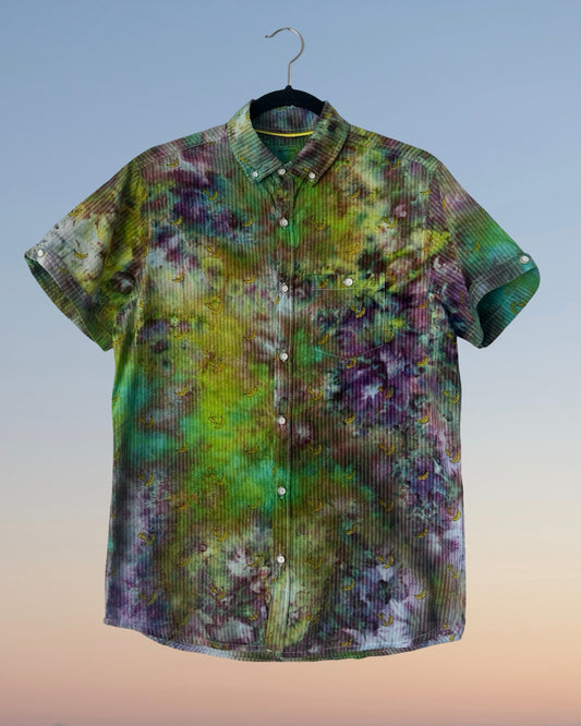 Short Sleeve Button Down Shirt - Gone Bananas - S