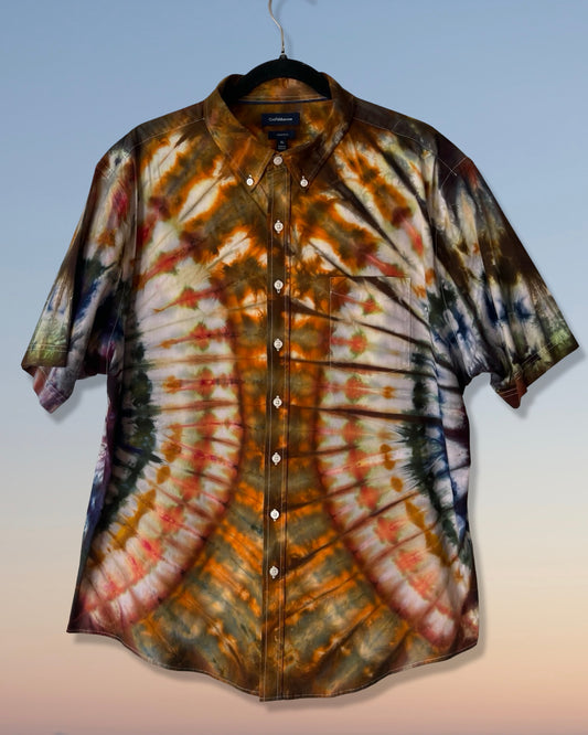 rainbow side fan fold