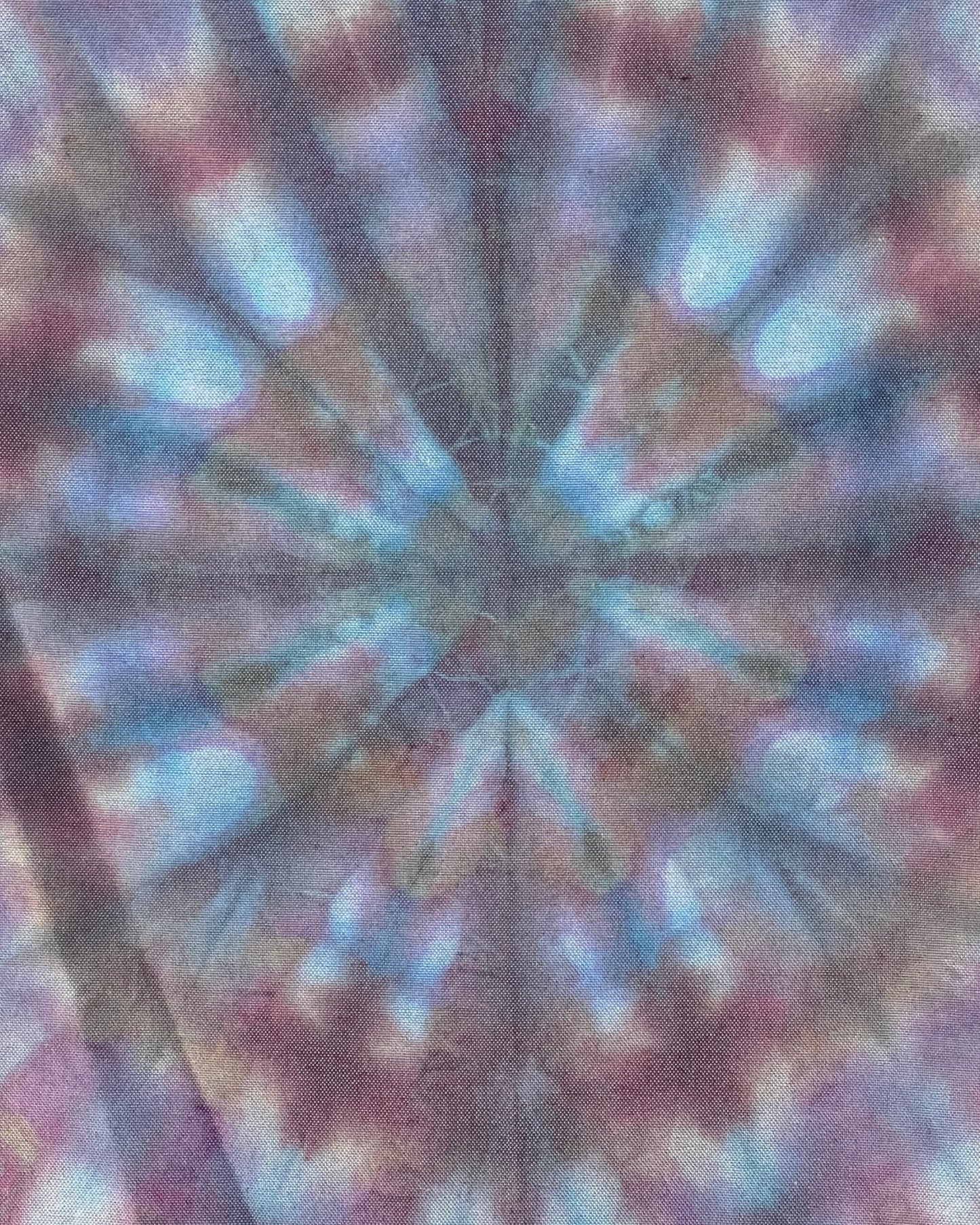 Short Sleeve Button Down Shirt - Plum Mandala - XL
