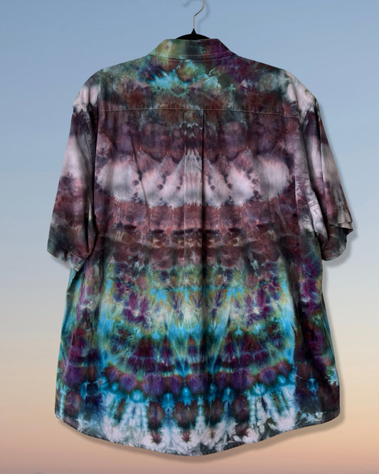 Short Sleeve Button Down Shirt -Jerry Hand- XL