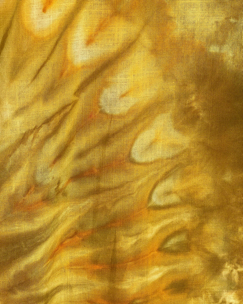 golden bronze western ice dye short sleeve button down shirt 2xl detail