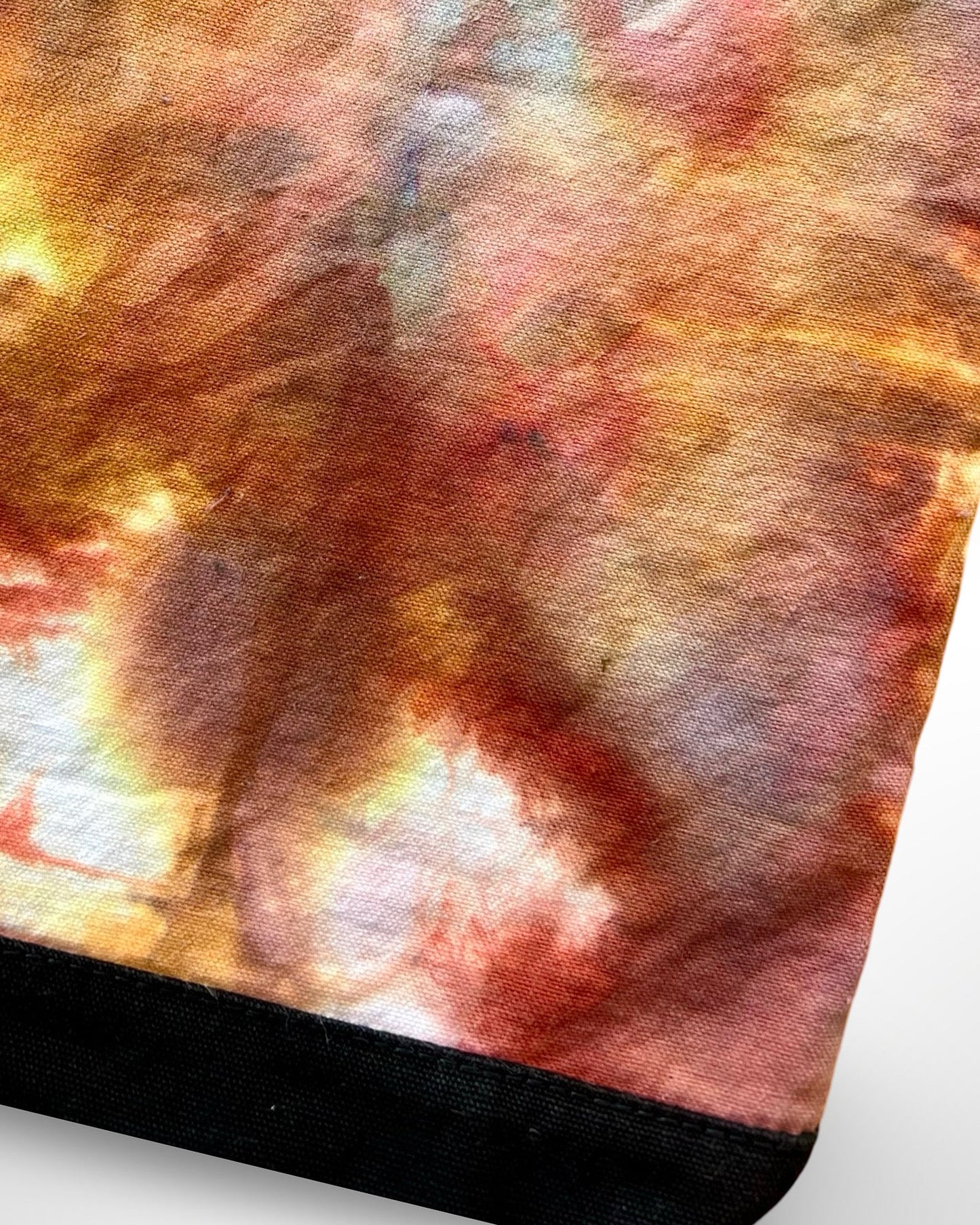 ice dye canvas tote bag phoenix