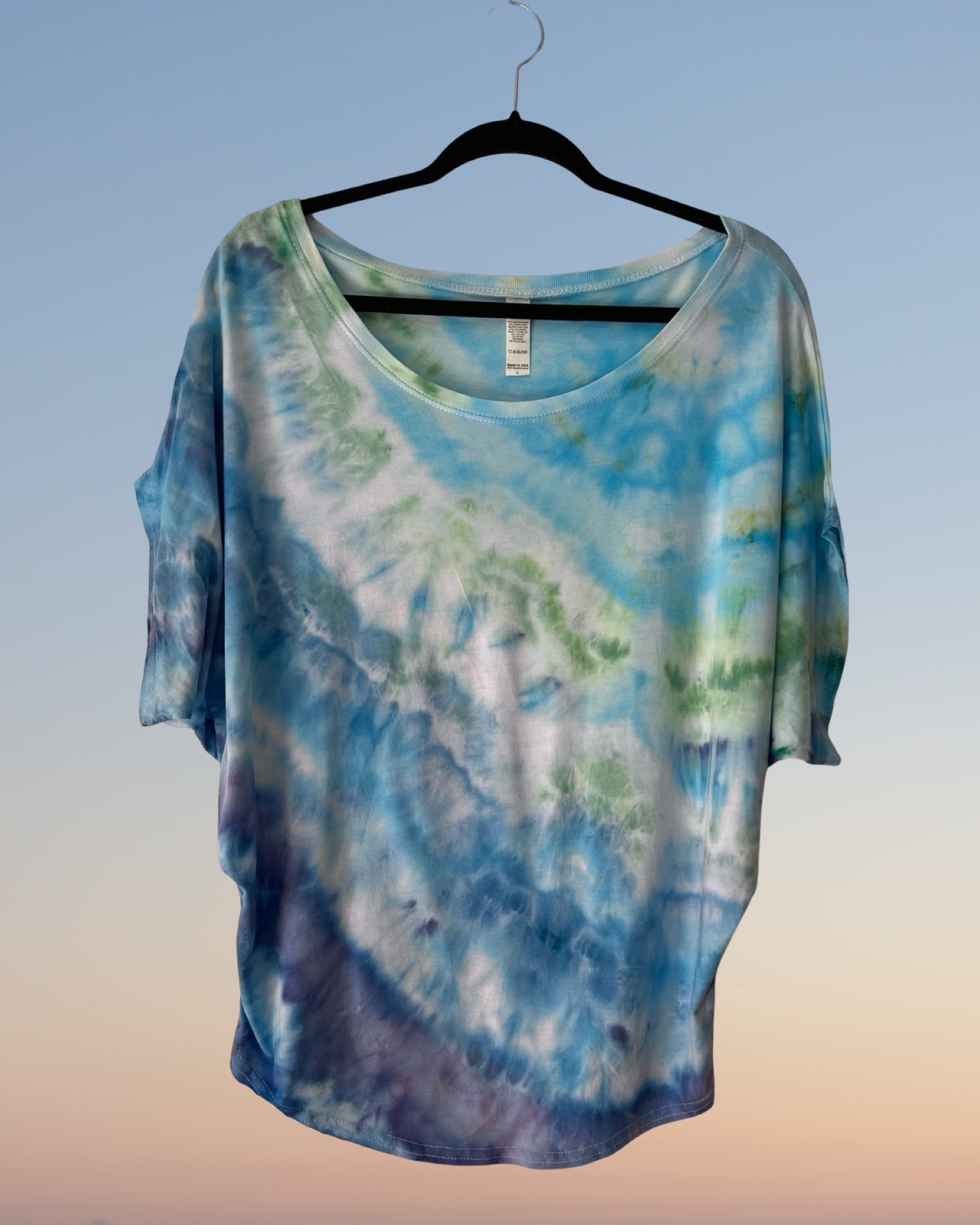 bamboo and organic cotton dolman style tee shirt