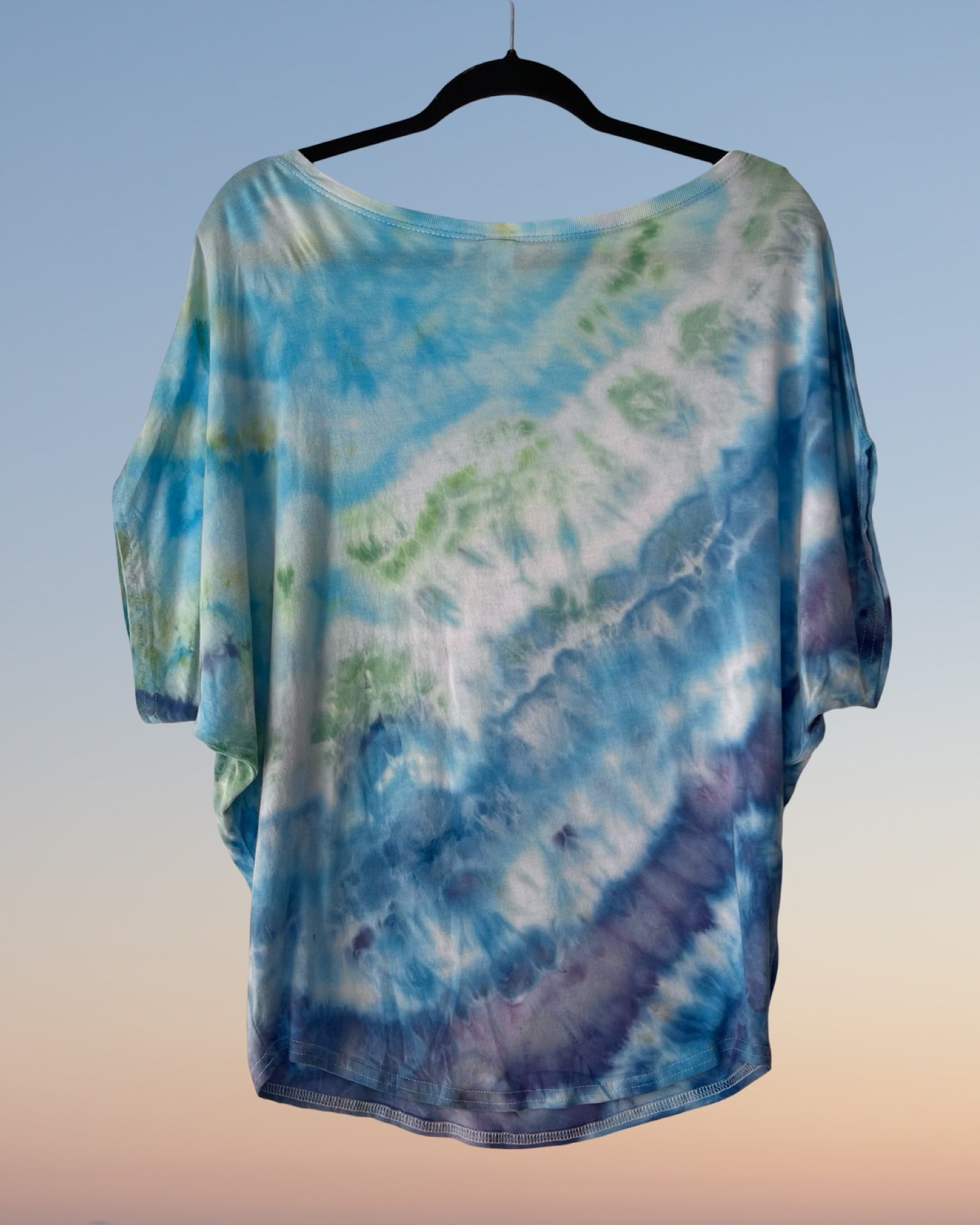 bamboo and organic cotton dolman style tee shirt back