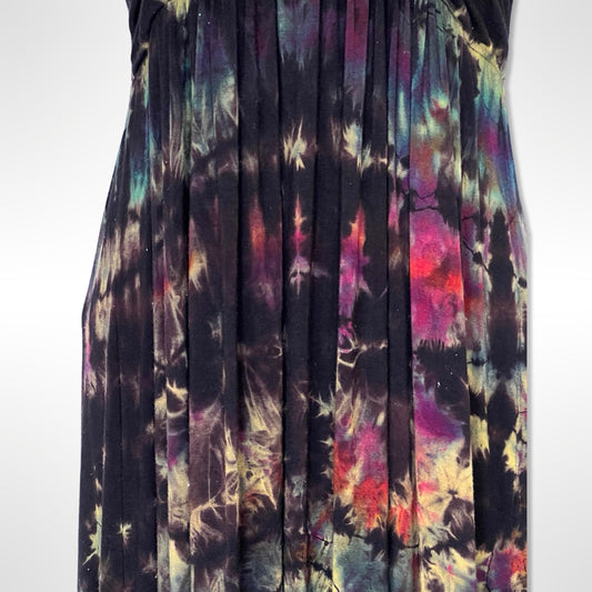 Reverse Tie Dye Tank Dress - Small