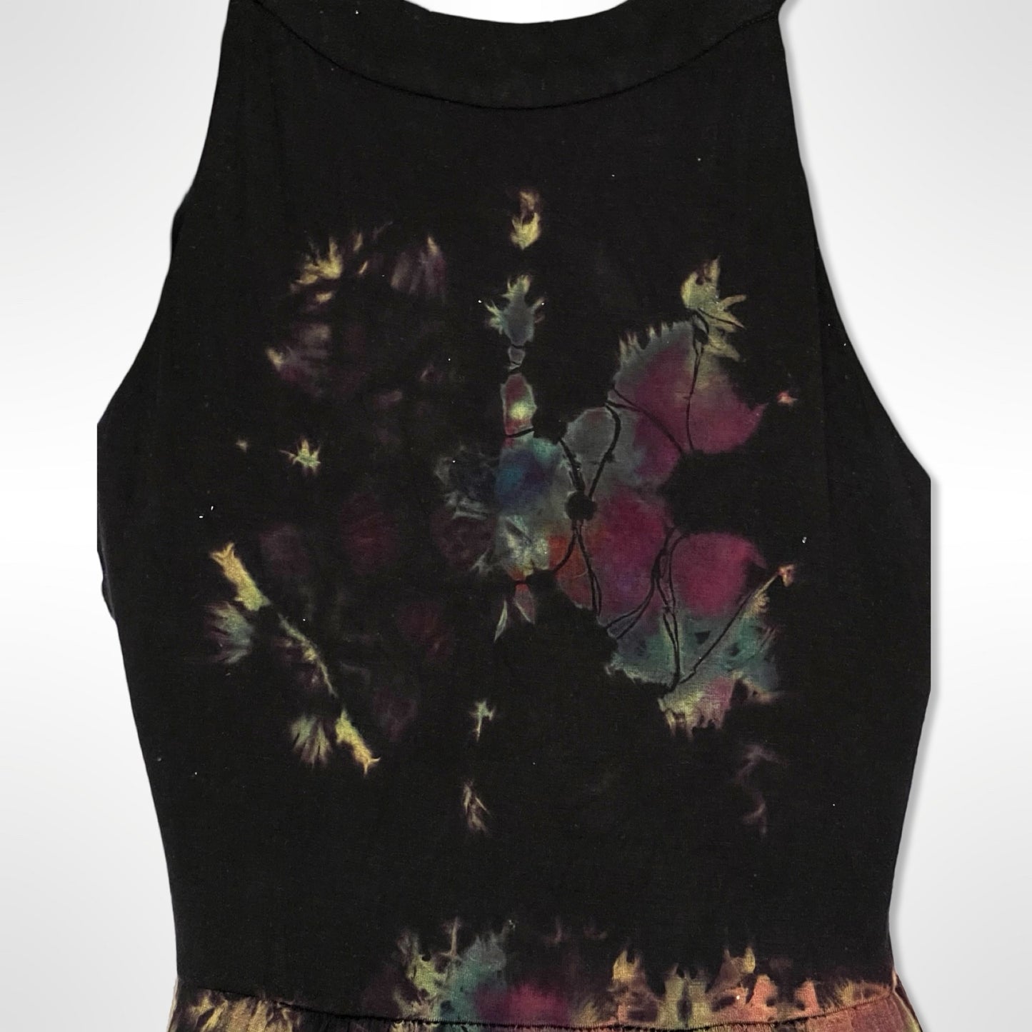 Reverse Tie Dye Tank Dress - Small