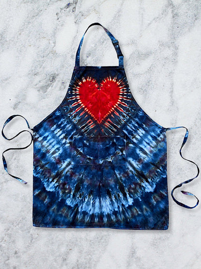 Tie Dyed Apron - Big Heart