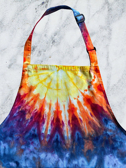 Tie Dyed Apron - Sunrise