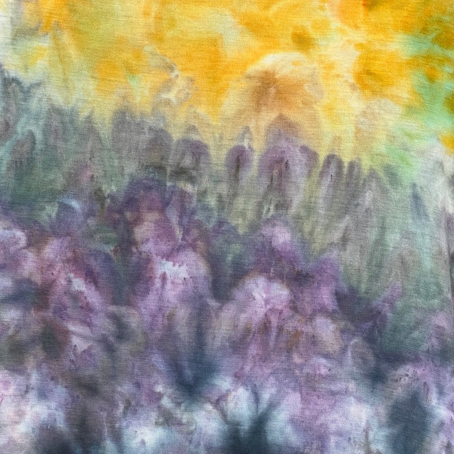 Cropped Poncho Top - Monet Flowers