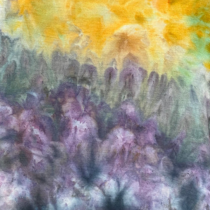 Cropped Poncho Top - Monet Flowers