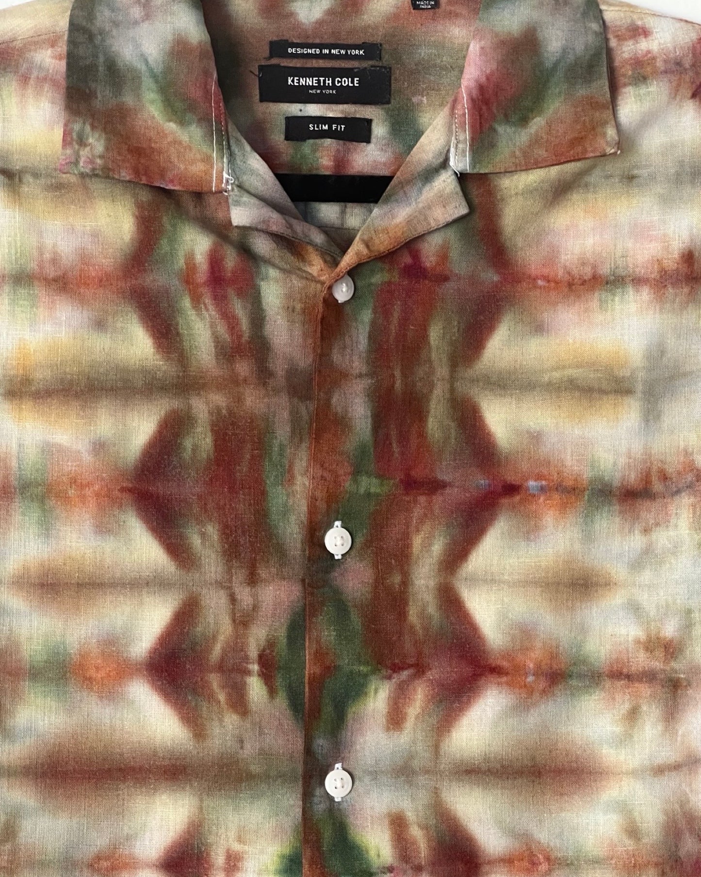 Short Sleeve Button Down Shirt - Wild Thing - M