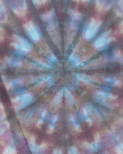 Short Sleeve Button Down Shirt - Plum Mandala - XL