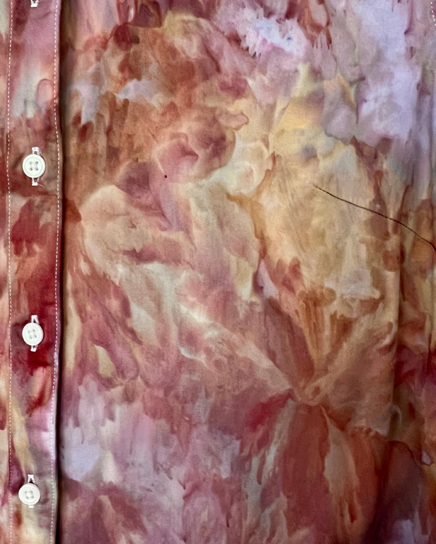 Ladies Button Down Shirt - Love Potion Flower - M