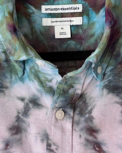 Short Sleeve Button Down Shirt -Jerry Hand- XL