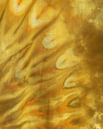 golden bronze western ice dye short sleeve button down shirt 2xl detail