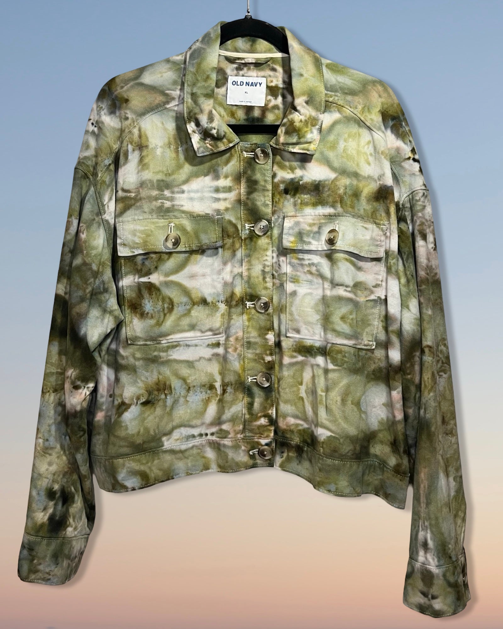 Camouflage tie dye jacket 
