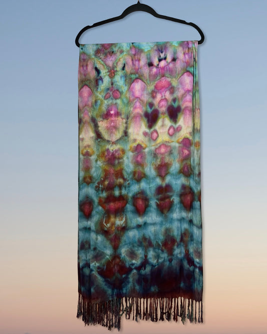 Ice Dyed Cotton Shawl - Alchemist