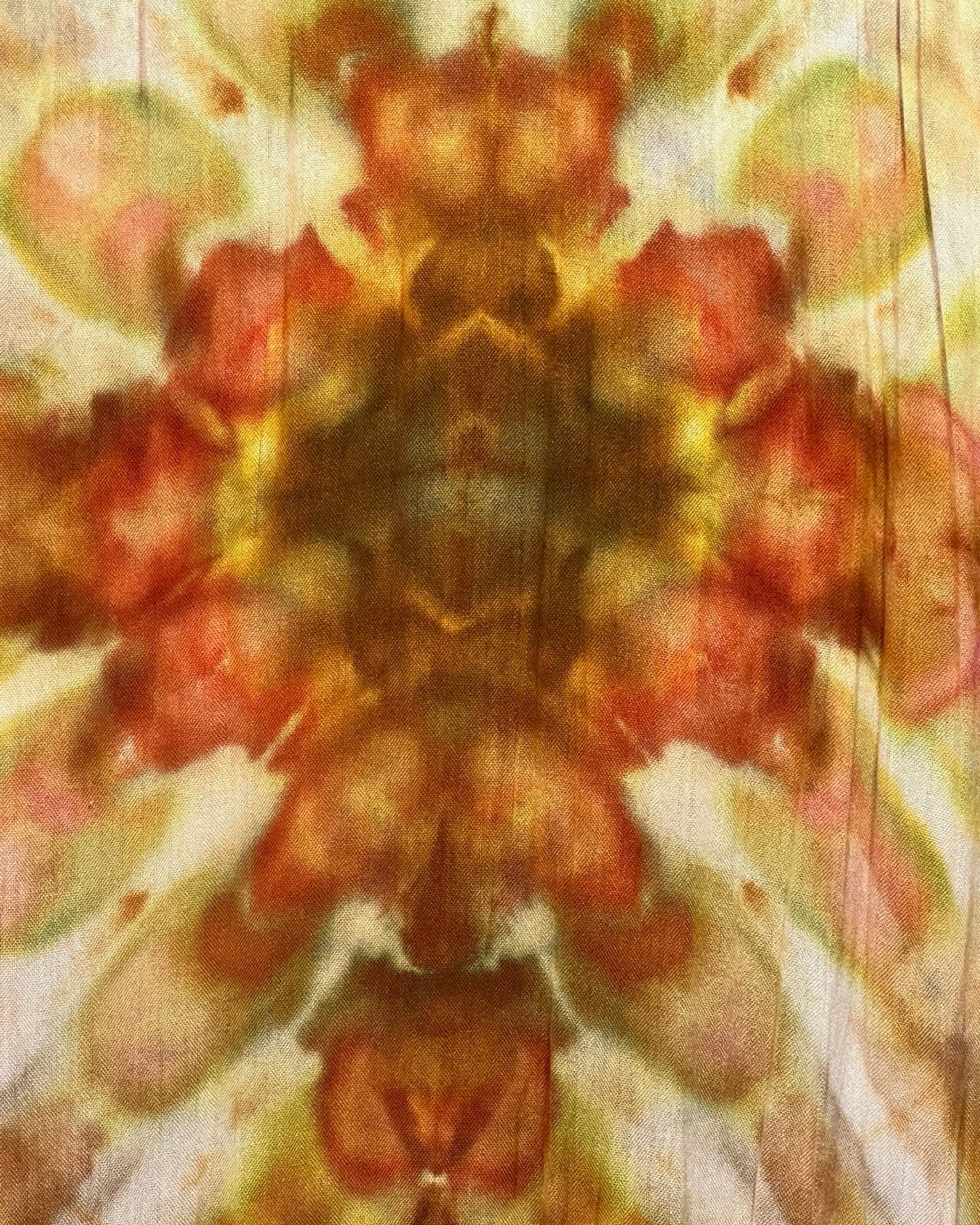 Ice Dyed Cotton Shawl - Golden Star