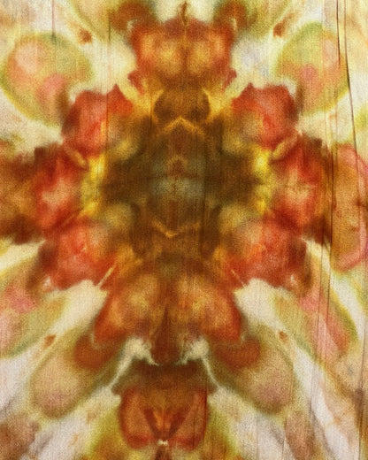 Ice Dyed Cotton Shawl - Golden Star