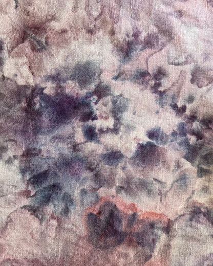 Short Sleeve Button Down Shirt - Lilac Blooms - M